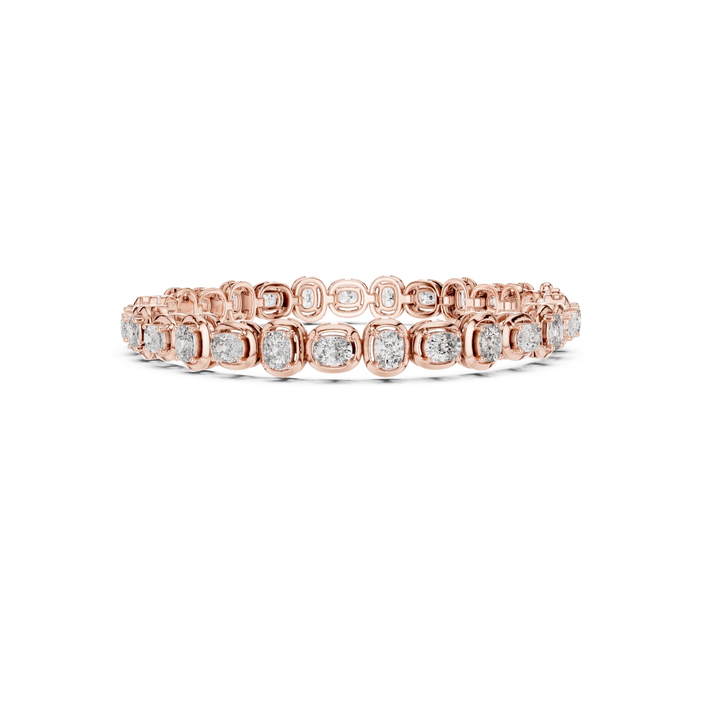 Round Cut Top Grade Labgrown Diamond Elegant Prong Set Classic Wedding Tennis Bracelet For Women's - HIGHCARAT DIAMONDS
