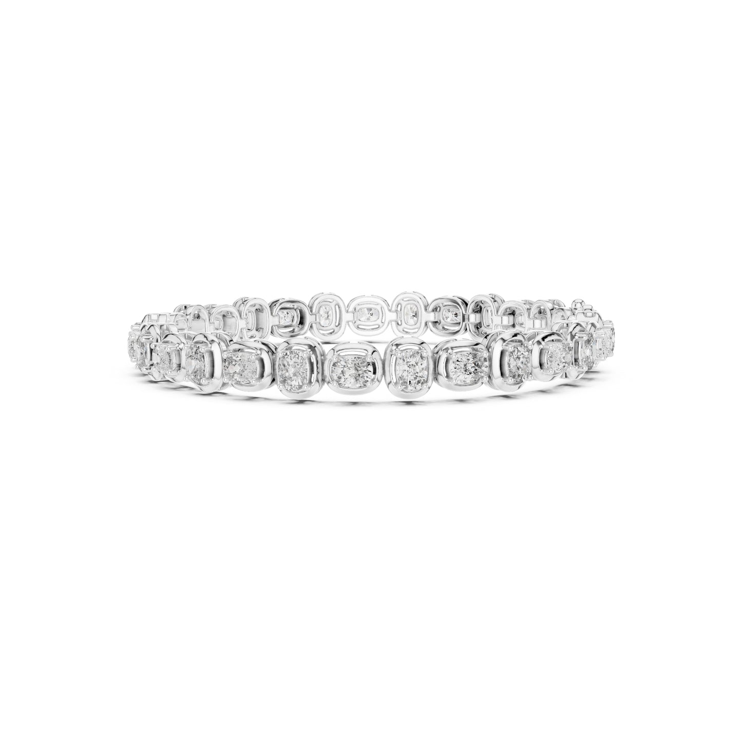 Round Cut Top Grade Labgrown Diamond Elegant Prong Set Classic Wedding Tennis Bracelet For Women's - HIGHCARAT DIAMONDS