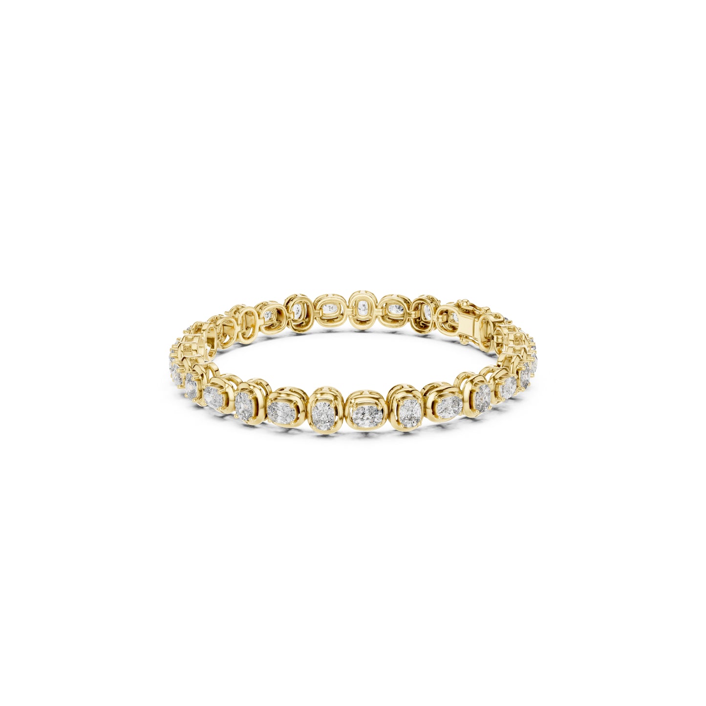 Round Cut Top Grade Labgrown Diamond Elegant Prong Set Classic Wedding Tennis Bracelet For Women's - HIGHCARAT DIAMONDS