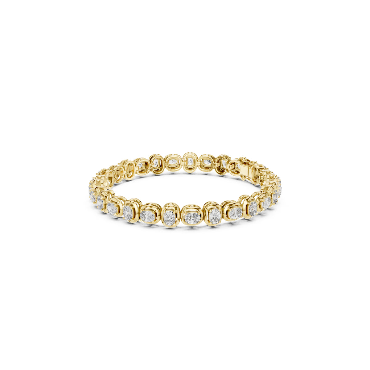 Round Cut Top Grade Labgrown Diamond Elegant Prong Set Classic Wedding Tennis Bracelet For Women's - HIGHCARAT DIAMONDS