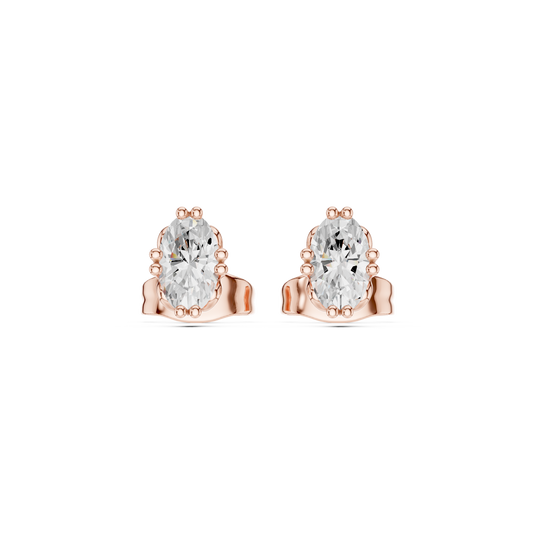 Oval Shape Lab Grown Diamond Classic Look Party Wear Diamond Earring  Anniversary Gift For Her - HIGHCARAT DIAMONDS