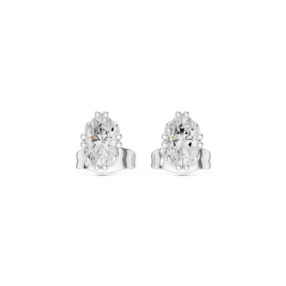 Oval Shape Lab Grown Diamond Classic Look Party Wear Diamond Earring  Anniversary Gift For Her - HIGHCARAT DIAMONDS
