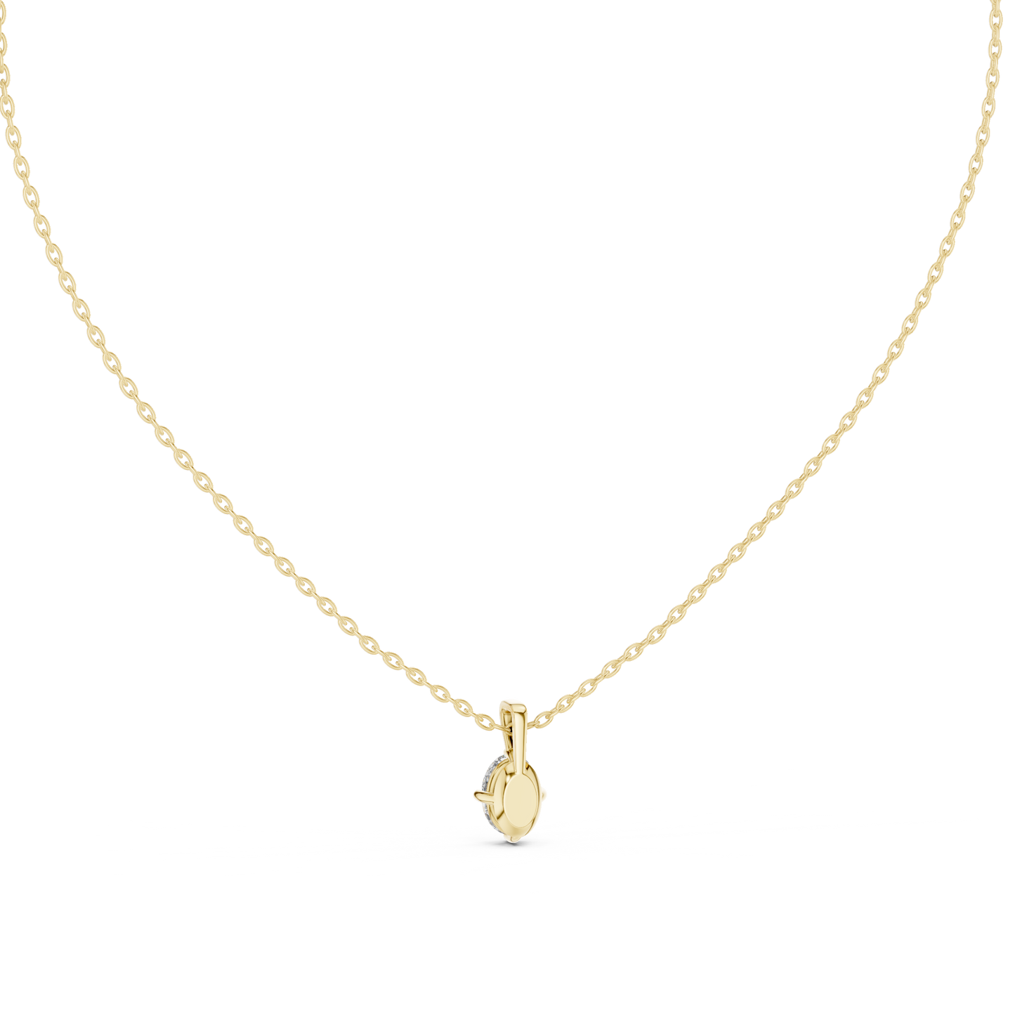 0.75 Ct Oval Shape Labgrown Diamond In 14K solid Gold Solitaire Diamond Jewelrey - HIGHCARAT DIAMONDS