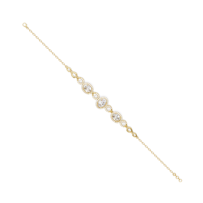 Oval Halo Lab Grown Diamond Designer Bracelet - HIGHCARAT DIAMONDS