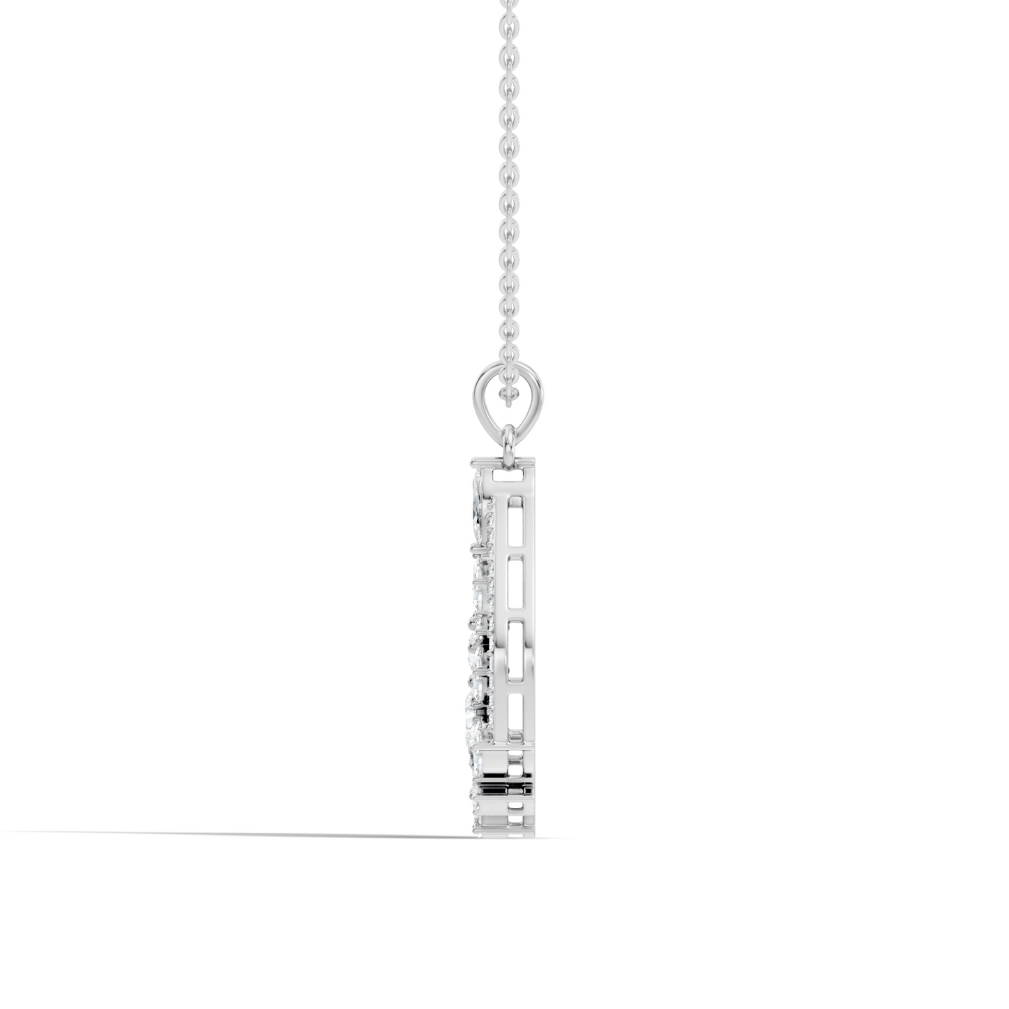 Marquise & Oval Cut Lab-Grown Diamond Pendant Teardrop Necklace In Elegant Jewelry Gift For Her - HIGHCARAT DIAMONDS