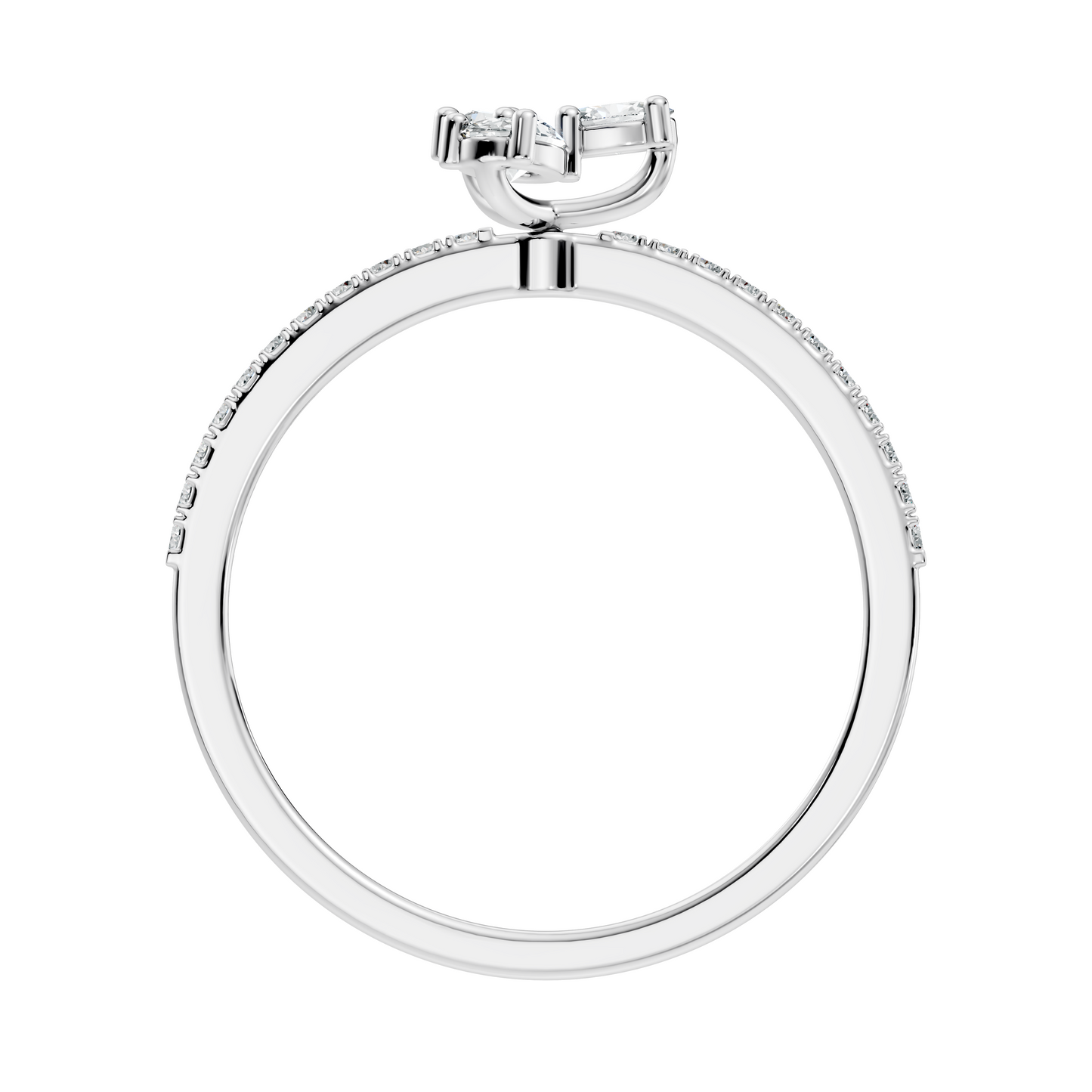 Oval and Round Cut High Quality Diamond Art Deco Vintage Cluster Statement Ring Gift For Her - HIGHCARAT DIAMONDS