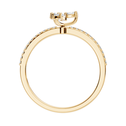 Oval and Round Cut High Quality Diamond Art Deco Vintage Cluster Statement Ring Gift For Her - HIGHCARAT DIAMONDS
