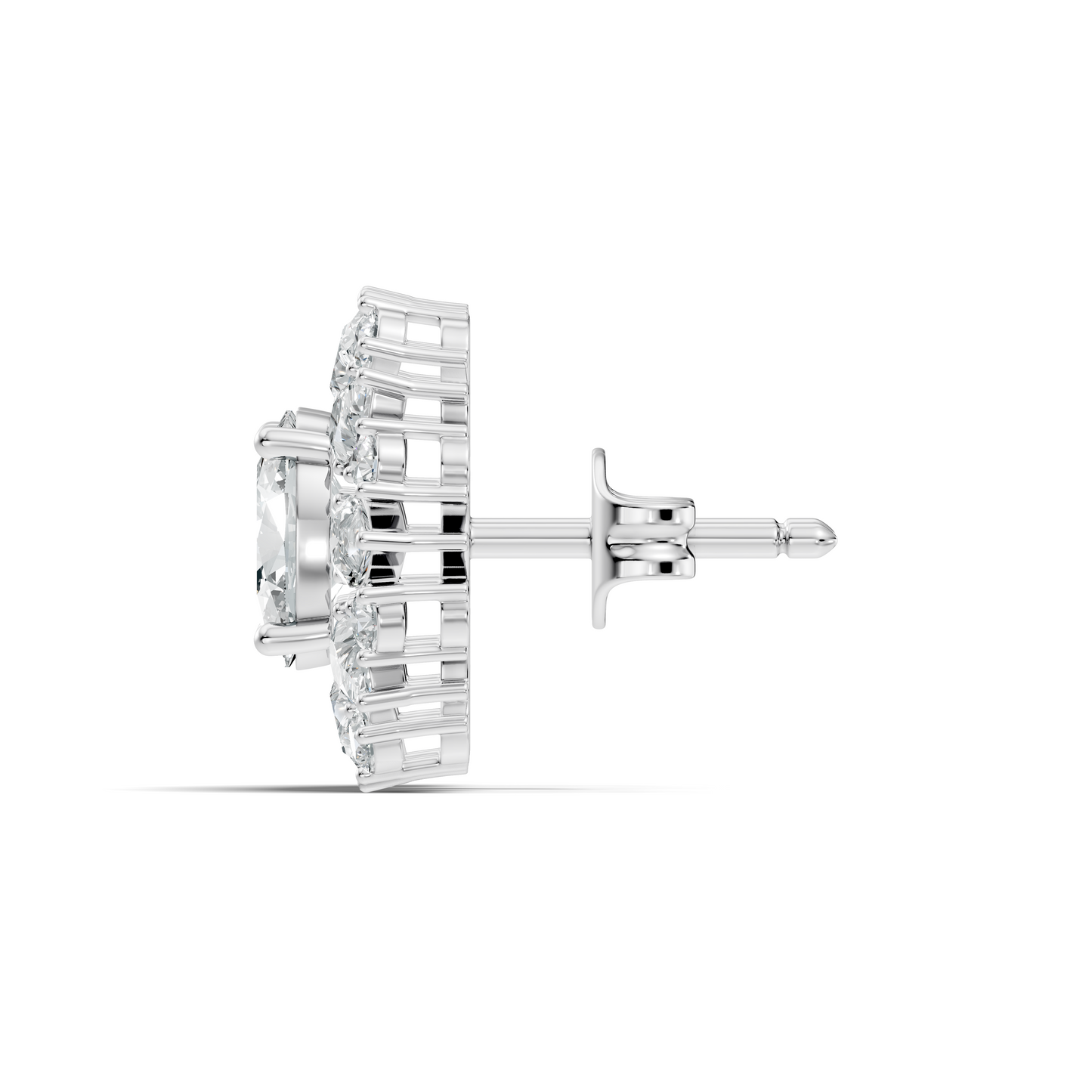 3.50 Ct Round, Pear, Oval Lab Grown Diamond Ethically Occasionally Wear Diamond Earrings - HIGHCARAT DIAMONDS