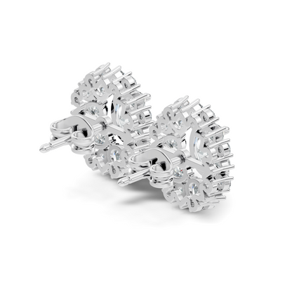 3.50 Ct Round, Pear, Oval Lab Grown Diamond Ethically Occasionally Wear Diamond Earrings - HIGHCARAT DIAMONDS