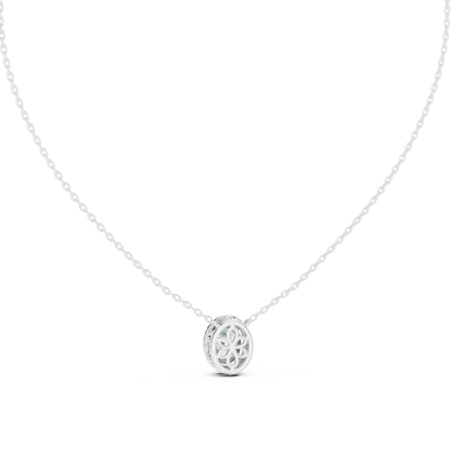 Oval Halo Pendant with Brilliant Lab-Grown Diamond Center