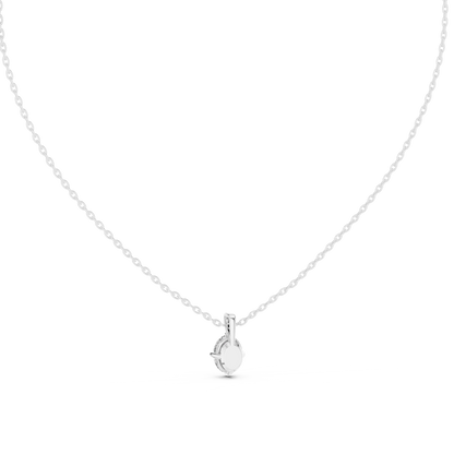 1.00 Ct Oval Shape Labgrown Diamond Solitaire Pendant Ecofriendly Gift For Her In 18K Gold - HIGHCARAT DIAMONDS
