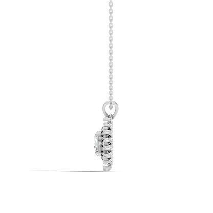 0.89 CT Round Lab-Grown Diamond Pendant In 14K Solid Yellow Gold Gift - HIGHCARAT DIAMONDS