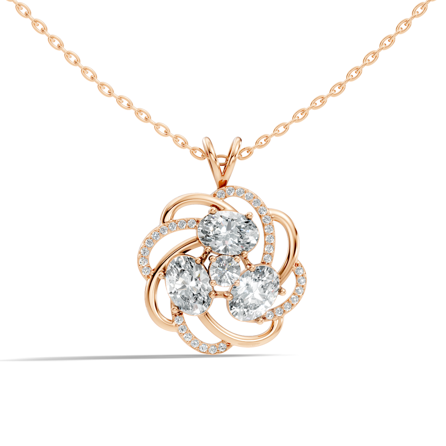 Infinity Drop Lab-Grown Diamond Pendant Necklace Symbol of Eternal Love Jewelry - HIGHCARAT DIAMONDS