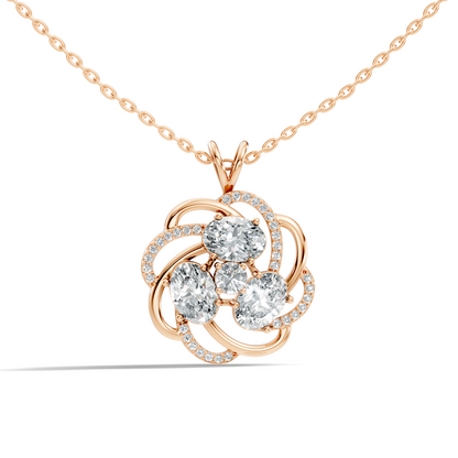 Infinity Drop Lab-Grown Diamond Pendant Necklace Symbol of Eternal Love Jewelry - HIGHCARAT DIAMONDS