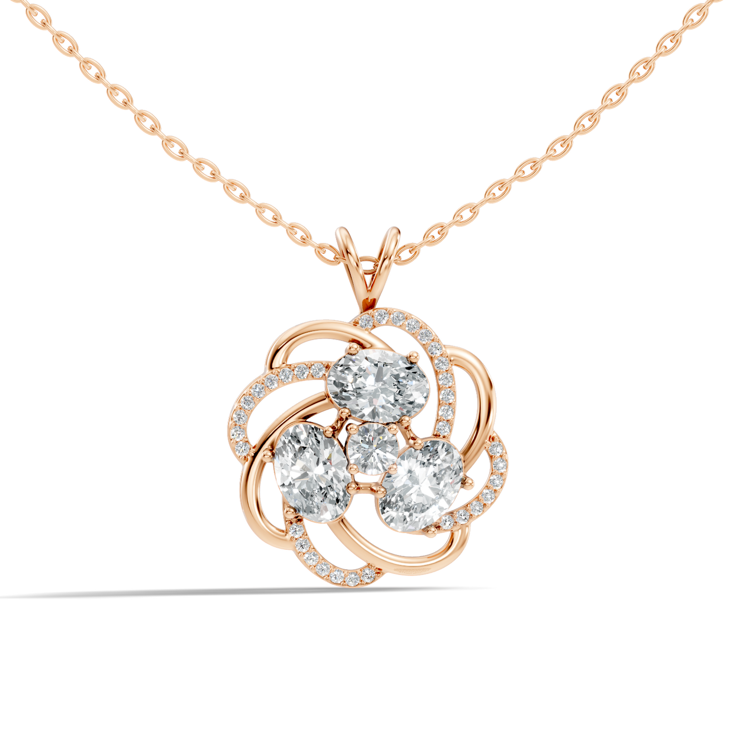 Infinity Drop Lab-Grown Diamond Pendant Necklace Symbol of Eternal Love Jewelry - HIGHCARAT DIAMONDS