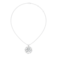 Infinity Drop Lab-Grown Diamond Pendant Necklace Symbol of Eternal Love Jewelry - HIGHCARAT DIAMONDS