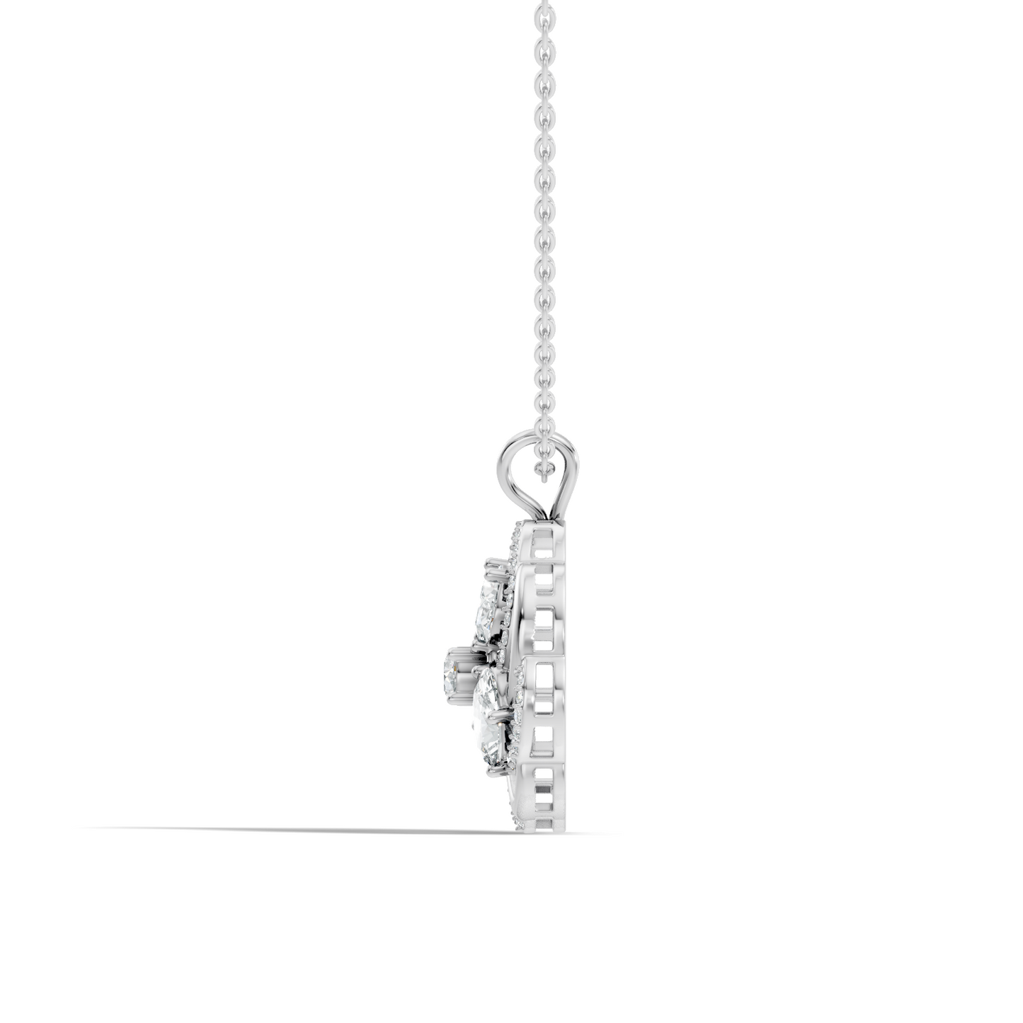 Infinity Drop Lab-Grown Diamond Pendant Necklace Symbol of Eternal Love Jewelry - HIGHCARAT DIAMONDS