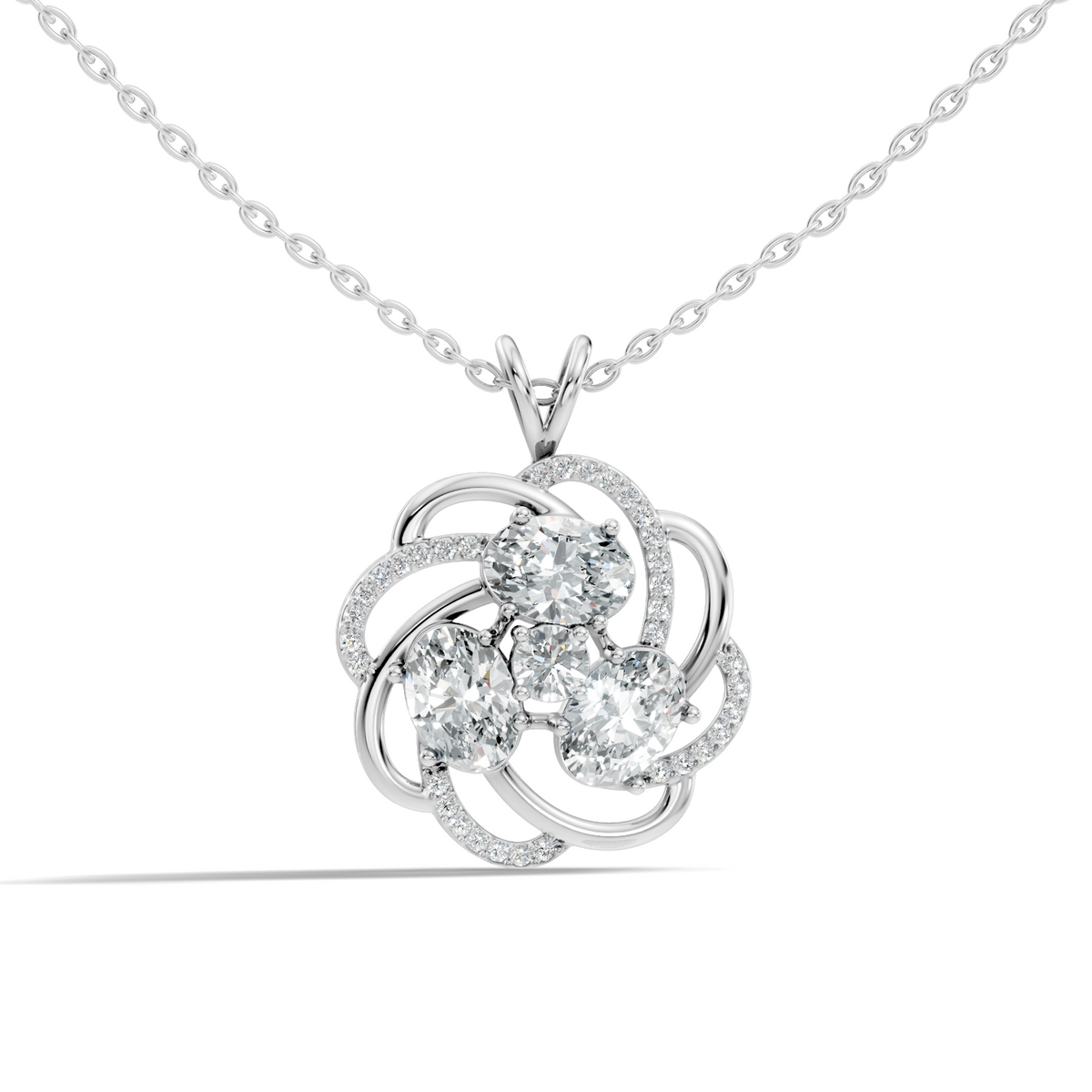 Infinity Drop Lab-Grown Diamond Pendant Necklace Symbol of Eternal Love Jewelry - HIGHCARAT DIAMONDS