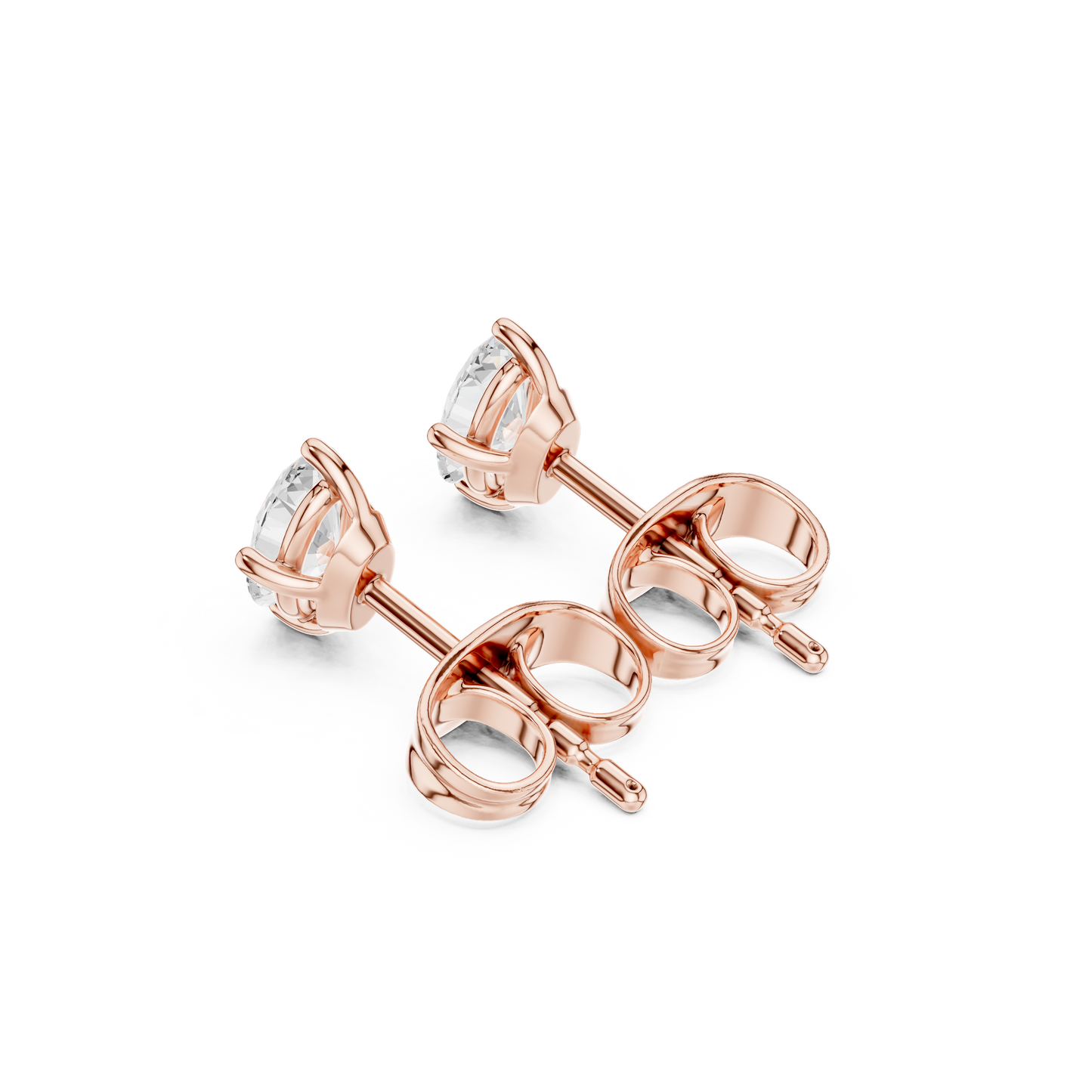 Oval Shape Lab Grown Diamond Antique Delicate Dainty Elegant Party Wear Stud Earring For Women's