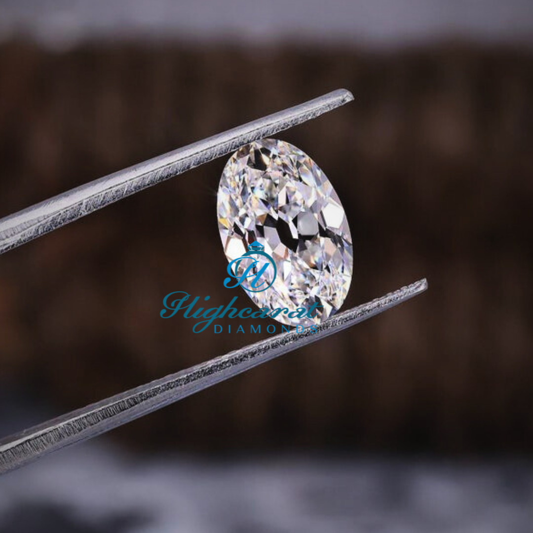 Oval Old European Cut Lab Grown Diamond Shinning  Vintage Faceting Loose Diamond - HIGHCARAT DIAMONDS