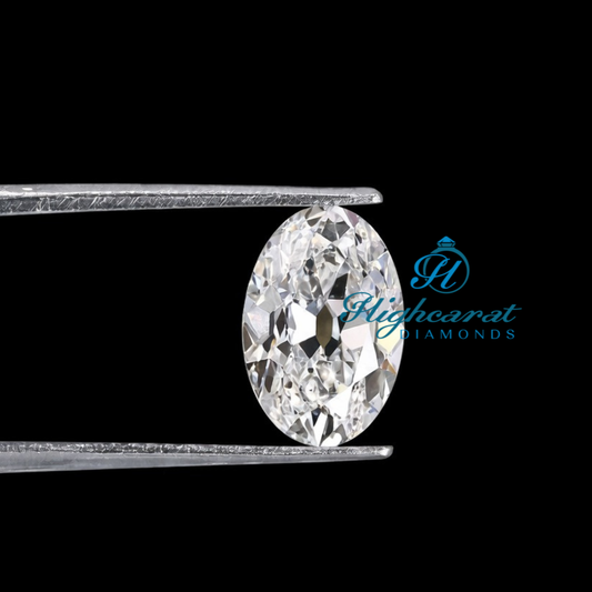 Oval Old European Cut Lab Grown Diamond Shinning  Vintage Faceting Loose Diamond - HIGHCARAT DIAMONDS