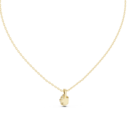 Classic Oval Cut Labgrown Diamond Solitaire Pendant For Her In 14K Solid Gold - HIGHCARAT DIAMONDS