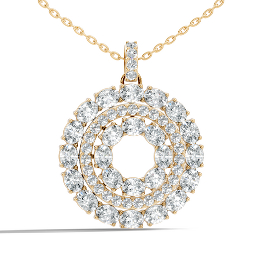 4.24 CT Oval Cut Diamond Pendant Necklace Sparkling Anniversary Gift For Her - HIGHCARAT DIAMONDS