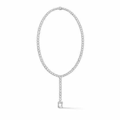 Oval Shape Lab Grown 10k Solid Rose Gold Fabulous Unique Diamond Necklace For Birthday Gift - HIGHCARAT DIAMONDS