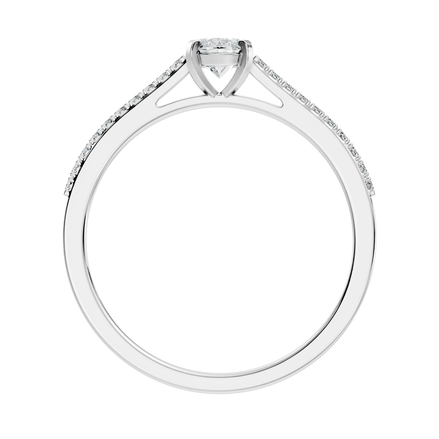 Vintage Oval and Round Cut Lab Grown Diamond Minimalist Dainty Stackable Wedding Wear Ring For Women's - HIGHCARAT DIAMONDS