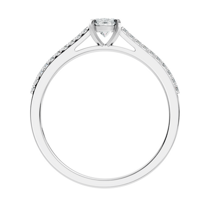 Vintage Oval and Round Cut Lab Grown Diamond Minimalist Dainty Stackable Wedding Wear Ring For Women's - HIGHCARAT DIAMONDS