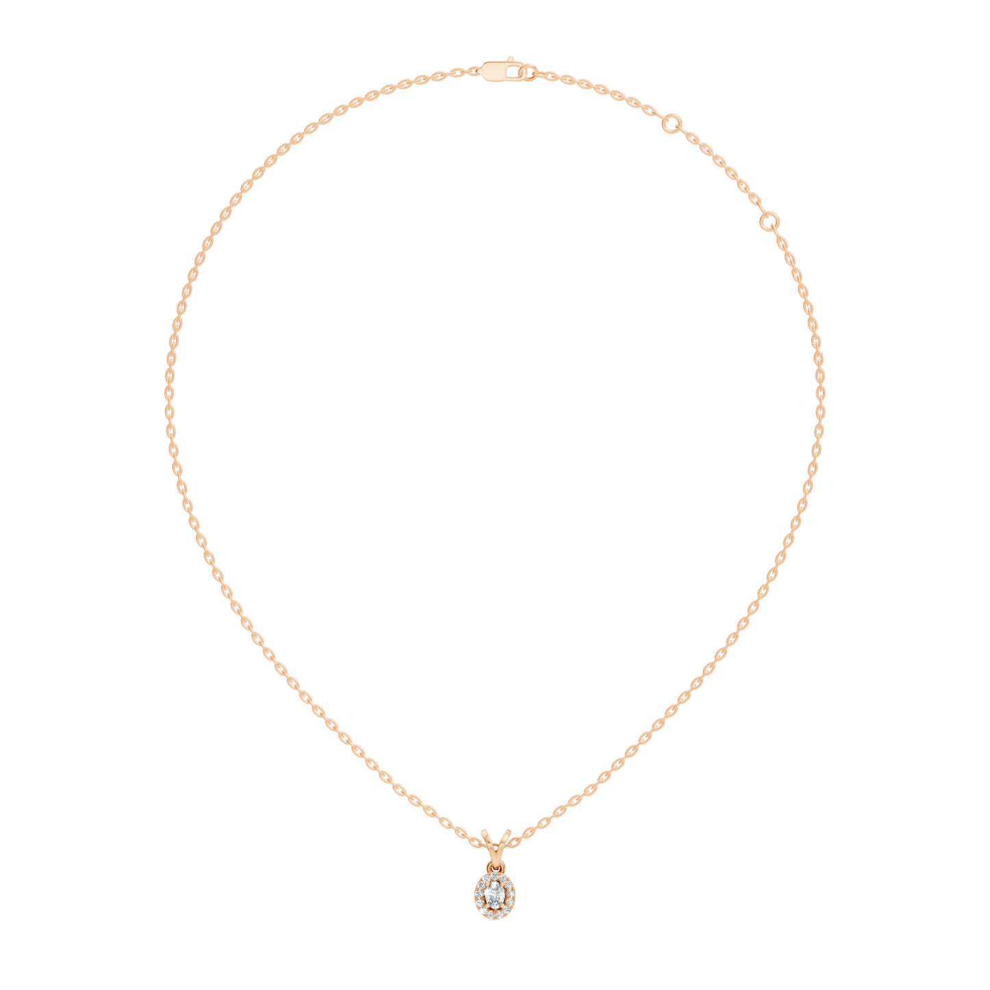 Classic Oval Cut Diamond Anniversary Pendant in 14K Solid White Gold  Gift for Her - HIGHCARAT DIAMONDS