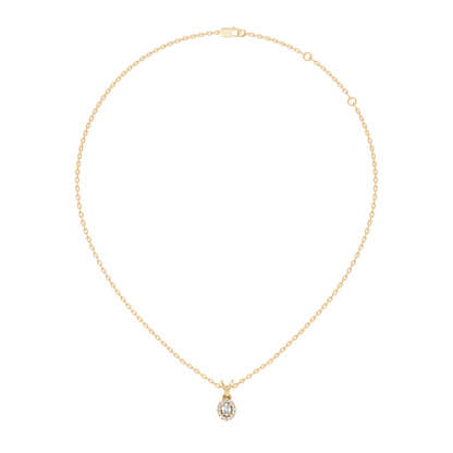 Classic Oval Cut Diamond Anniversary Pendant in 14K Solid White Gold  Gift for Her - HIGHCARAT DIAMONDS