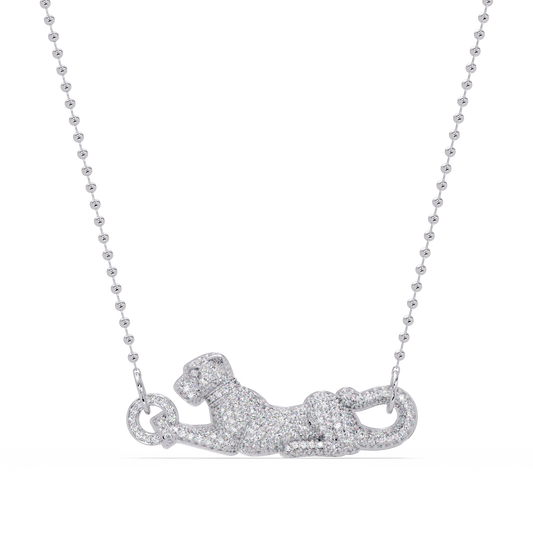 Panther Link Bar Lab Grown Diamond Hip Hop Pendant - HIGHCARAT DIAMONDS