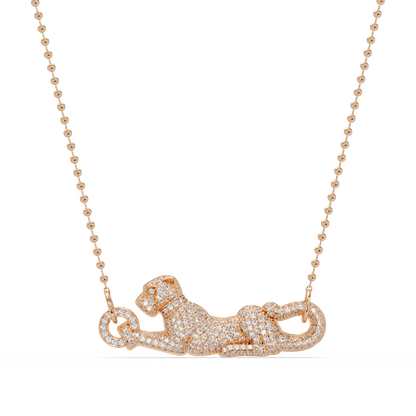 Panther Link Bar Lab Grown Diamond Hip Hop Pendant - HIGHCARAT DIAMONDS