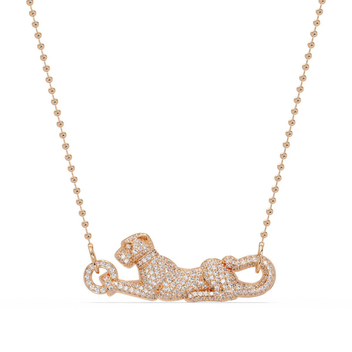 Panther Link Bar Lab Grown Diamond Hip Hop Pendant - HIGHCARAT DIAMONDS