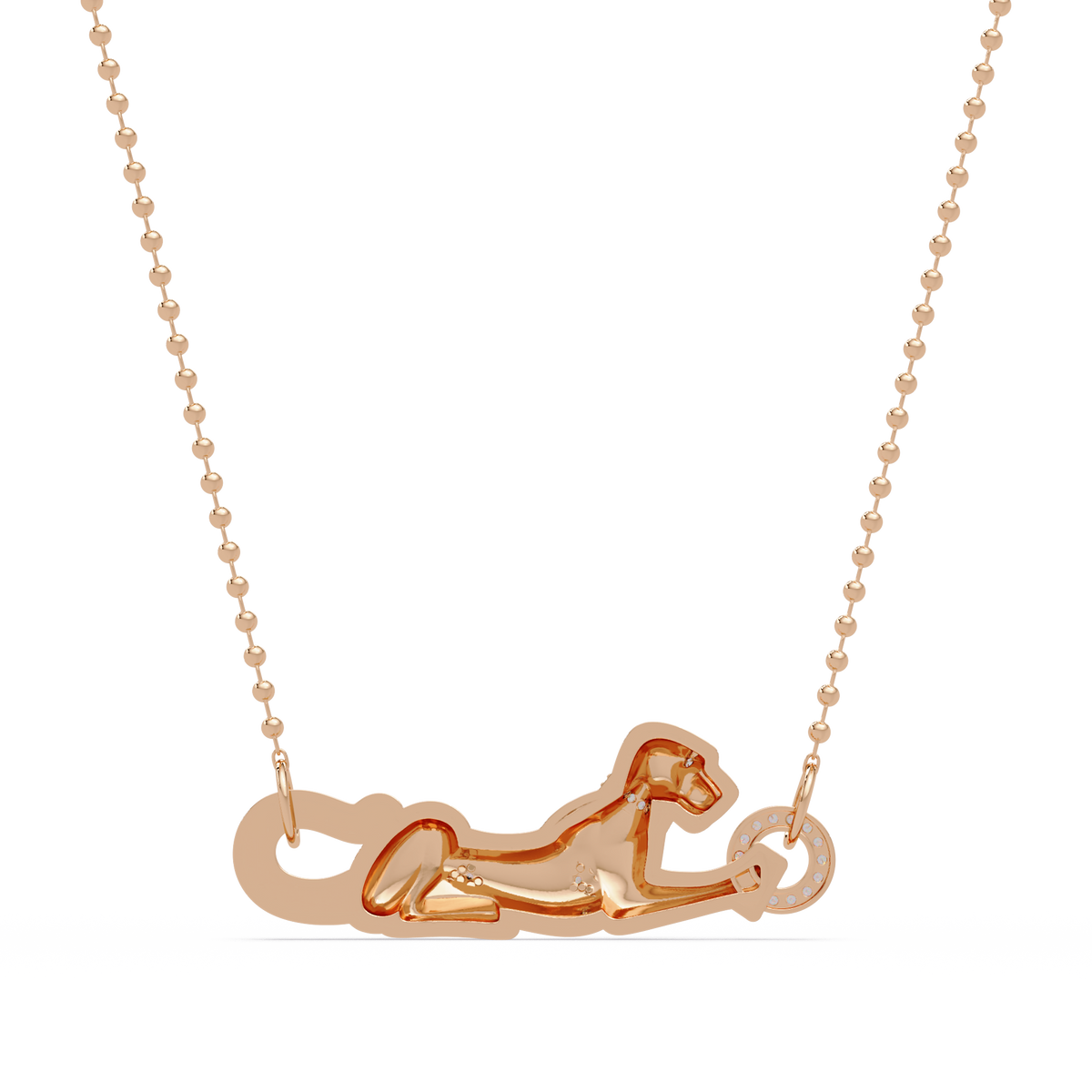 Panther Link Bar Lab Grown Diamond Hip Hop Pendant - HIGHCARAT DIAMONDS