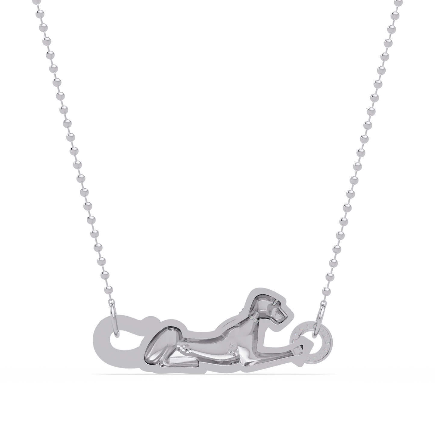 Panther Link Bar Lab Grown Diamond Hip Hop Pendant - HIGHCARAT DIAMONDS