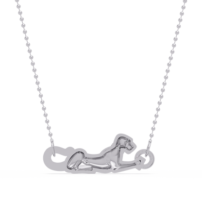 Panther Link Bar Lab Grown Diamond Hip Hop Pendant - HIGHCARAT DIAMONDS