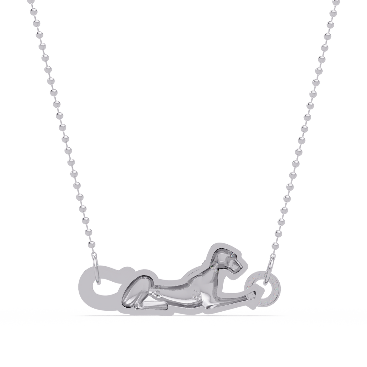 Panther Link Bar Lab Grown Diamond Hip Hop Pendant - HIGHCARAT DIAMONDS