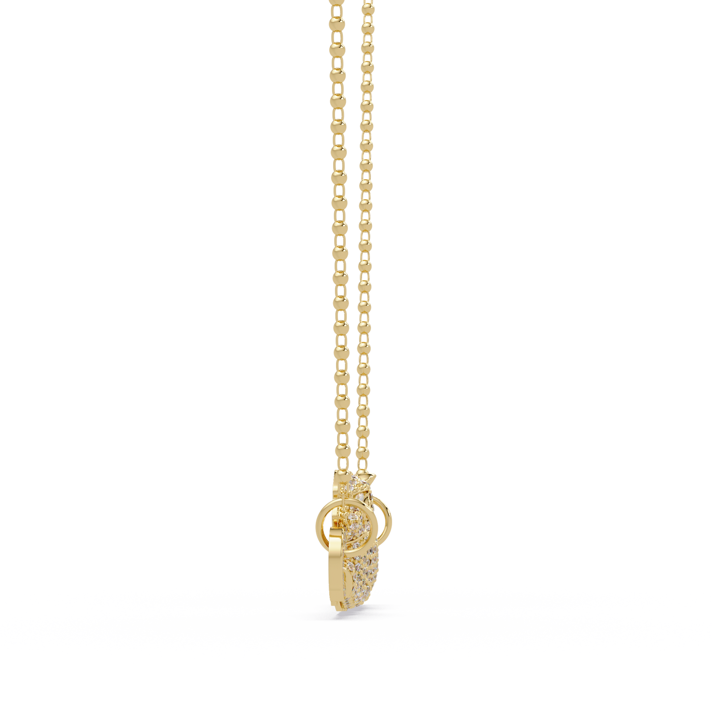 Panther Link Bar Lab Grown Diamond Hip Hop Pendant - HIGHCARAT DIAMONDS