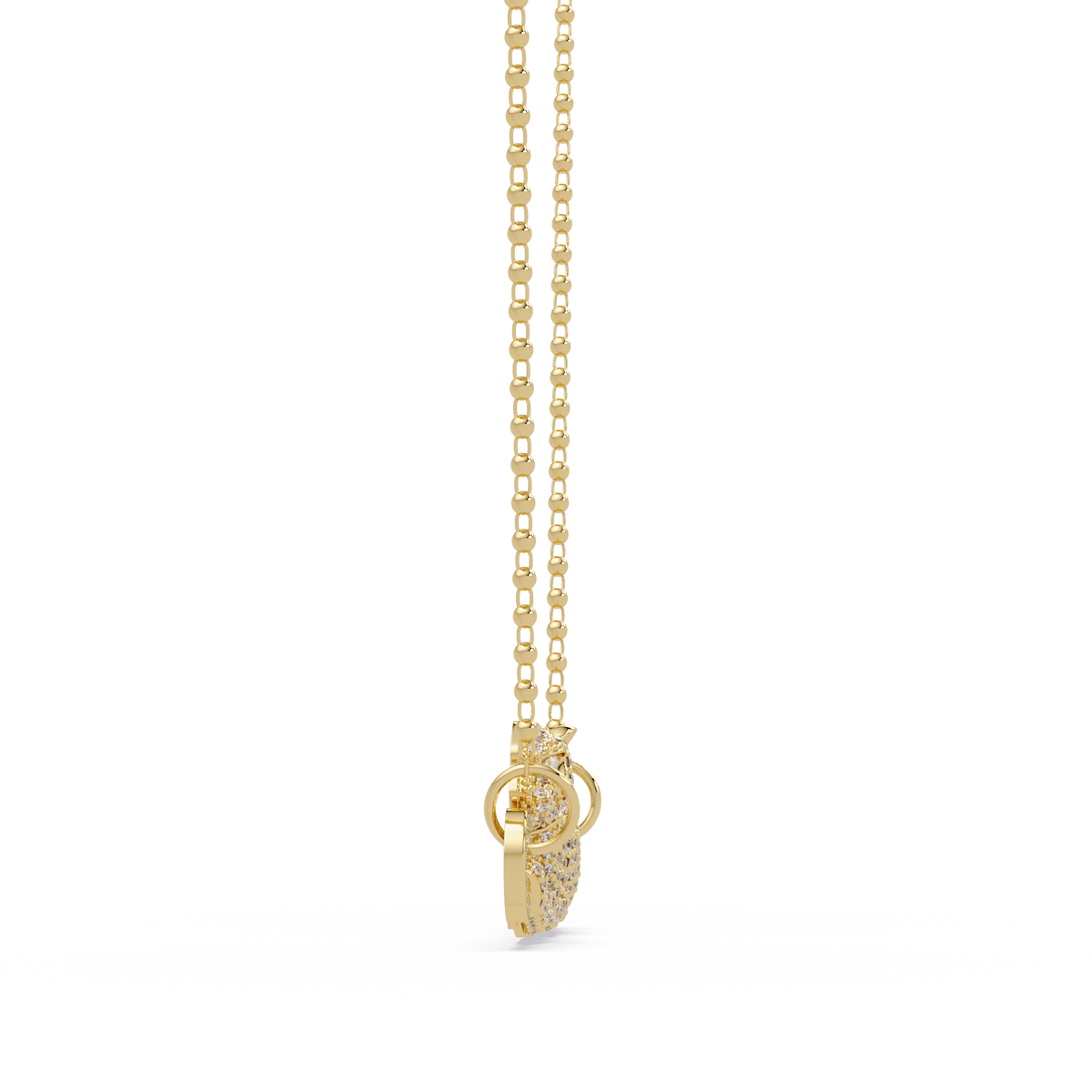 Panther Link Bar Lab Grown Diamond Hip Hop Pendant - HIGHCARAT DIAMONDS