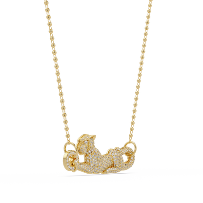 Panther Link Bar Lab Grown Diamond Hip Hop Pendant - HIGHCARAT DIAMONDS