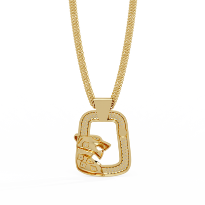 Panther Lock Carabiner Lab grown Diamond Pendant - HIGHCARAT DIAMONDS