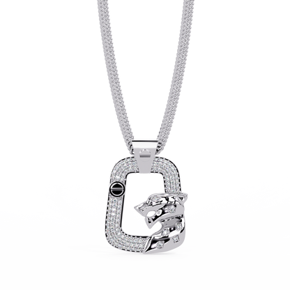 Panther Lock Carabiner Lab grown Diamond Pendant - HIGHCARAT DIAMONDS