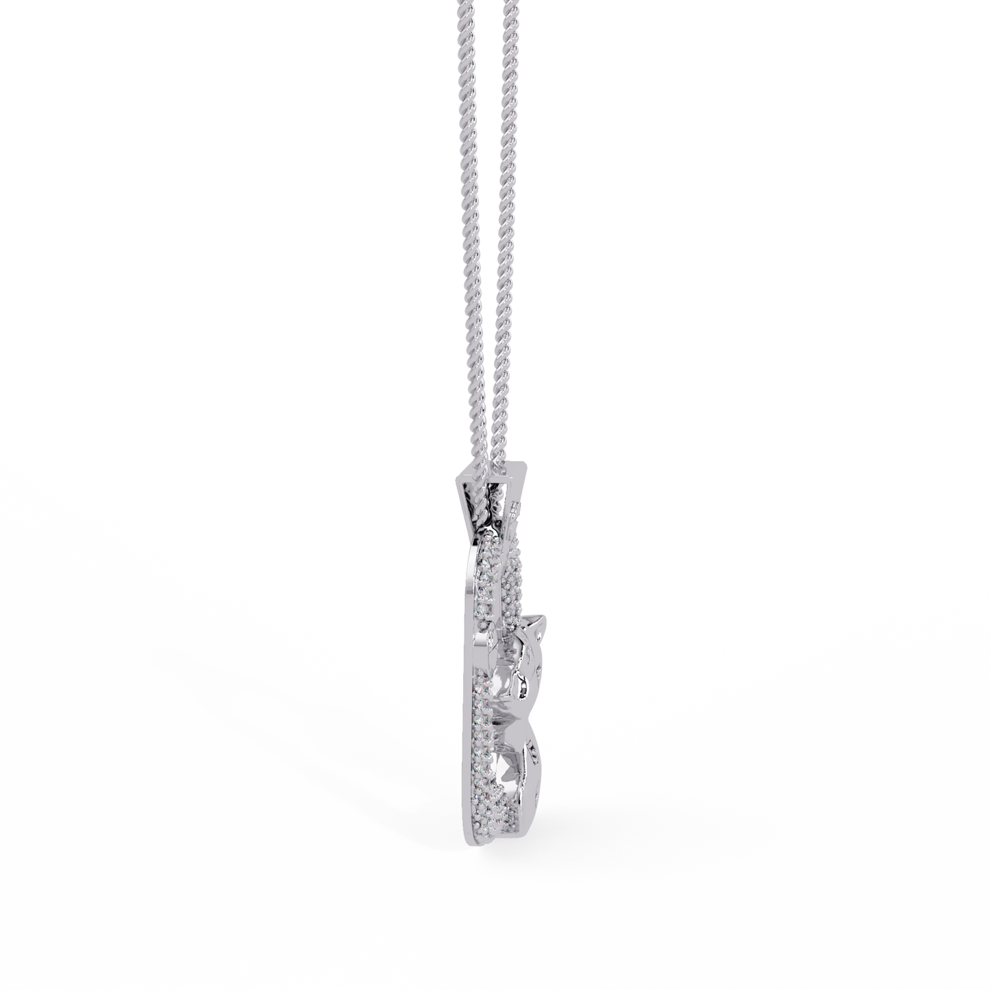 Panther Lock Carabiner Lab grown Diamond Pendant - HIGHCARAT DIAMONDS