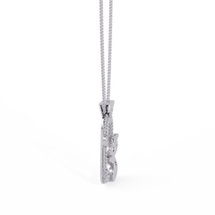 Panther Lock Carabiner Lab grown Diamond Pendant - HIGHCARAT DIAMONDS