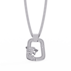 Panther Lock Carabiner Lab grown Diamond Pendant - HIGHCARAT DIAMONDS