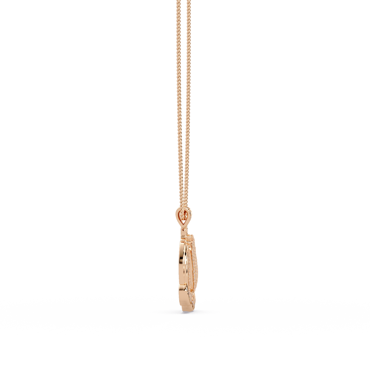Pave Lab Grown Diamond Prayer Hands Pendant - HIGHCARAT DIAMONDS