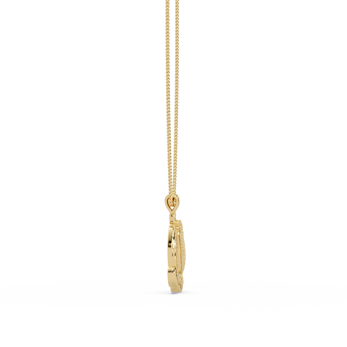 Pave Lab Grown Diamond Prayer Hands Pendant - HIGHCARAT DIAMONDS