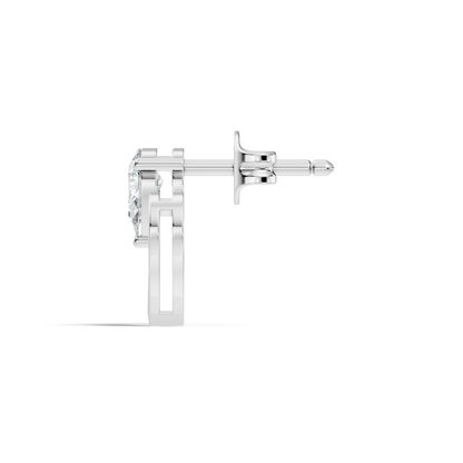 Elegant Pear Cut Lab-Grown Diamond Solitaire Stud Earrings Perfect Gift For Women's - HIGHCARAT DIAMONDS